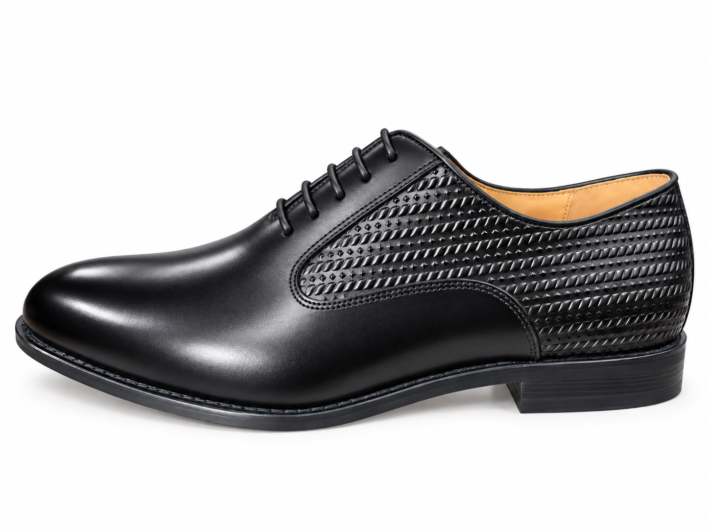 Black lace-up shoe, style 6687-150