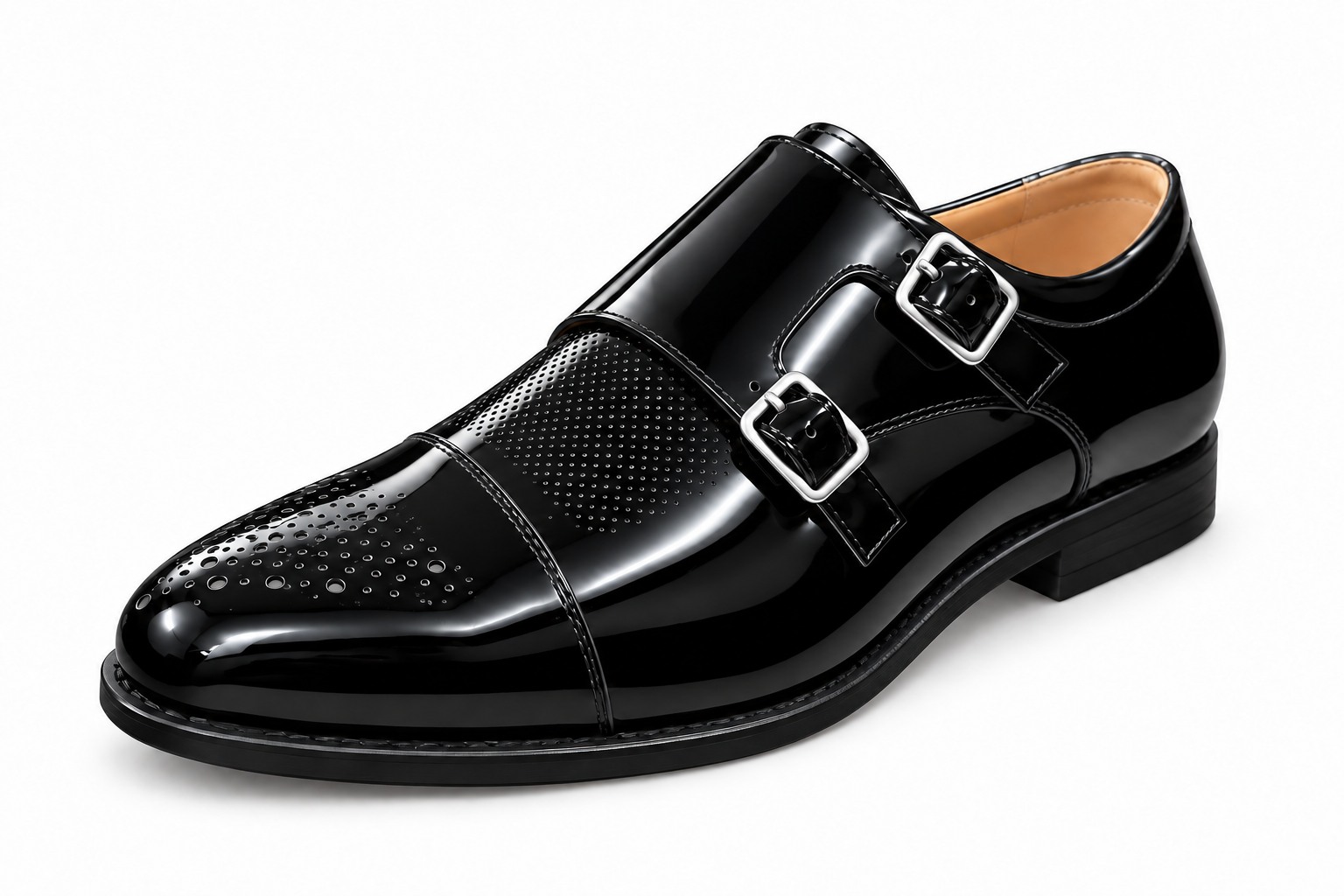 Style JLF6687-123 double monk strap shoe